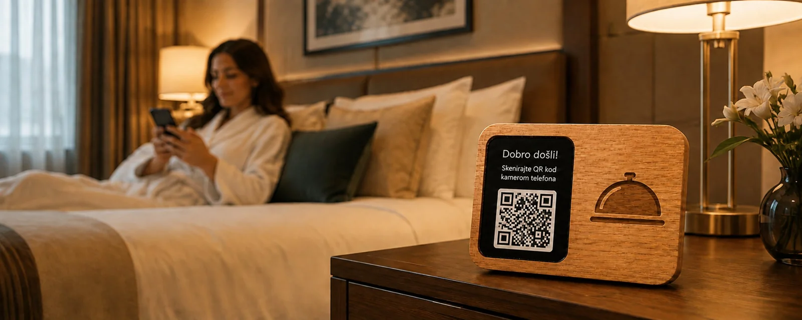 myWiFi Gate on a hotel room bedside table